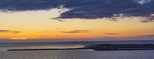 heligoland - duna da ilha - nascer do sol foto