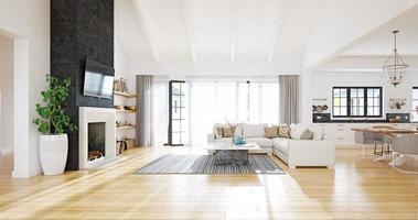 design de interiores de sala de estar moderna