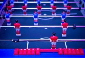 pebolim vintage, futebol de mesa ou jogo de futebol foto