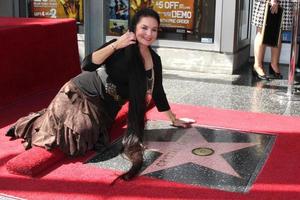 Crystal Gayle na Calçada da Fama de Hollywood Cerimônia da Estrela para Crystal Gayle em Vine, ao norte da Sunset Blvd Los Angeles, ca 2 de outubro de 2009 foto