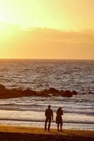 vista da paisagem da praia foto