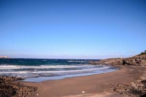 o oceano atlântico nas ilhas canárias foto