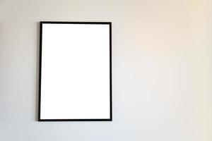 quadro em branco simulado para mensagem de texto ou conteúdo. foto