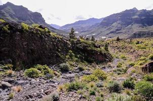 paisagem rochosa nas ilhas canárias foto