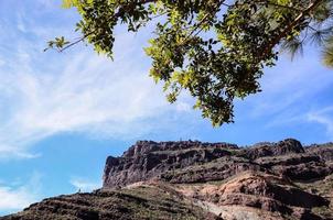 paisagem rochosa nas ilhas canárias foto