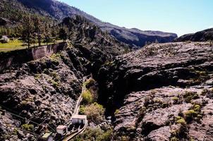 paisagem rochosa nas ilhas canárias foto