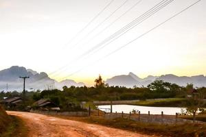 paisagem rural na ásia oriental foto