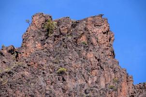 paisagem rochosa nas ilhas canárias foto