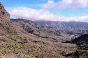 paisagem rochosa nas ilhas canárias foto