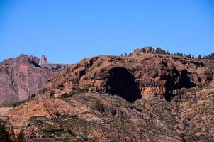 paisagem rochosa nas ilhas canárias foto