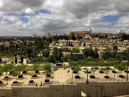 uma vista de jerusalém em israel foto