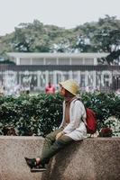 mulher não identificada na indonésia foto