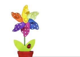 brinquedo de flor colorida foto