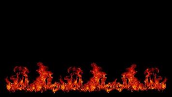 uma bela chama em forma como imaginada. como do inferno, mostrando um fervor perigoso e ardente, fundo preto
