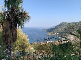 montanha e mar wiev peru perto de marmaris. foto