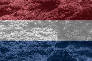 textura de bandeira holandesa como plano de fundo foto