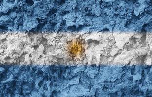 textura de bandeira argentina como plano de fundo foto