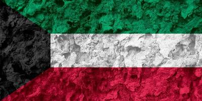 textura da bandeira do Kuwait como plano de fundo foto