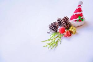 decoração de natal em branco. foto