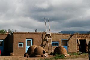 taos pueblo no novo méxico, eua foto