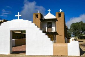 capela de san geronimo em pueblo de taos, eua foto