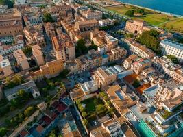 vista panorâmica aérea da cidade de palermo, na sicília. foto