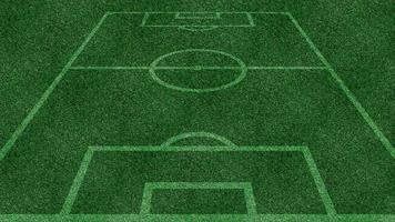 campo de futebol ou vista superior do campo de futebol, quadra de gramado verde. foto