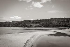 praia de manguezal e pouso na ilha tropical ilha grande brasil. foto