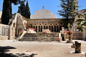 uma visão da igreja pastor noster em jerusalém foto