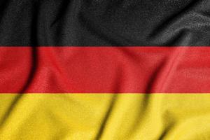 bandeira nacional da alemanha. o principal símbolo de um país independente. bandeira da alemanha. foto