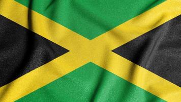 bandeira nacional da jamaica. o principal símbolo de um país independente. bandeira da jamaica. um atributo do grande tamanho de um estado democrático. foto