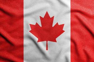 bandeira nacional do canadá. o principal símbolo de um país independente. foto