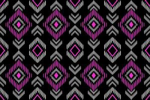 ikat padrão sem emenda do ornamento étnico asteca. design com ikat geométrico, bordado folclórico, indiano, escandinavo, cigano, mexicano, tapete africano, fundo de papel de parede ikat. foto
