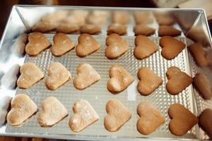 biscoitos em forma de coração foto