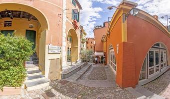 impressão do centro da cidade costeira italiana de portofino foto