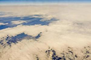 vista aérea com nuvens foto