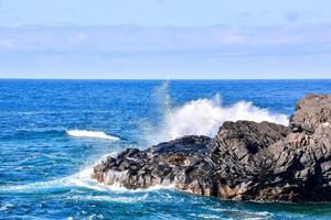 cenário de ondas do mar foto