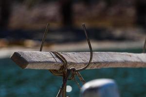 barcos de pescadores tradicionais da grécia foto