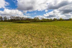 paisagens da zona rural da letônia na primavera foto