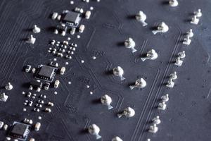 placa de circuito eletrônico, close-up foto