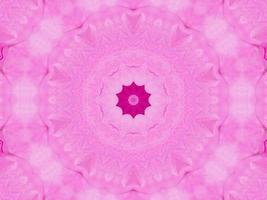 padrão de caleidoscópio floral magenta. fundo único e estético abstrato de flor rosa foto