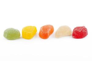 balas de gelatina coloridas foto