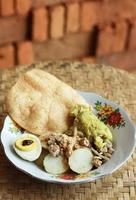 lontong opor petis foto