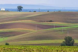 paisagem de outono em campos da morávia foto