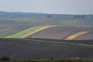 paisagem de outono em campos da morávia foto