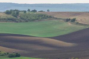 paisagem de outono em campos da morávia foto