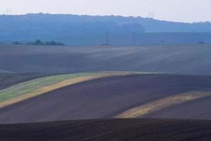 paisagem de outono em campos da morávia foto