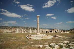 tripolis na antiga cidade meandro em denizli, turkiye foto