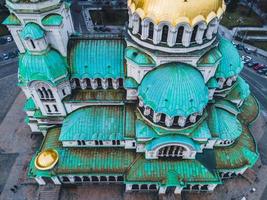 catedral de alexander nevsky na cidade de sofia, bulgária foto