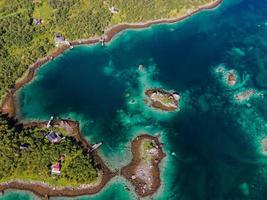 vistas das ilhas lofoten na noruega foto